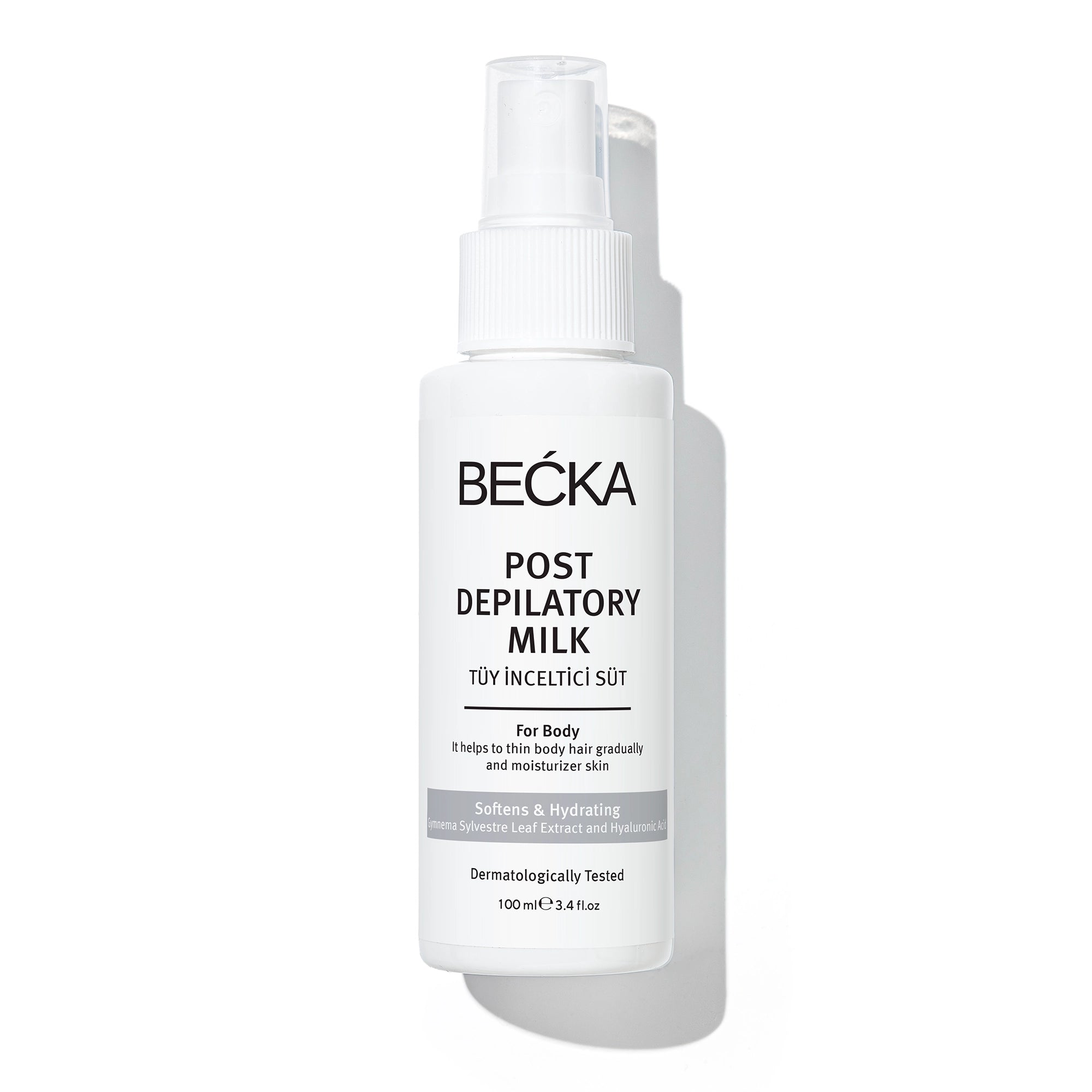 Tüy Azaltıcı ve Nemlendirici Süt ve Hyaluronik Asit Özlü 100 ml