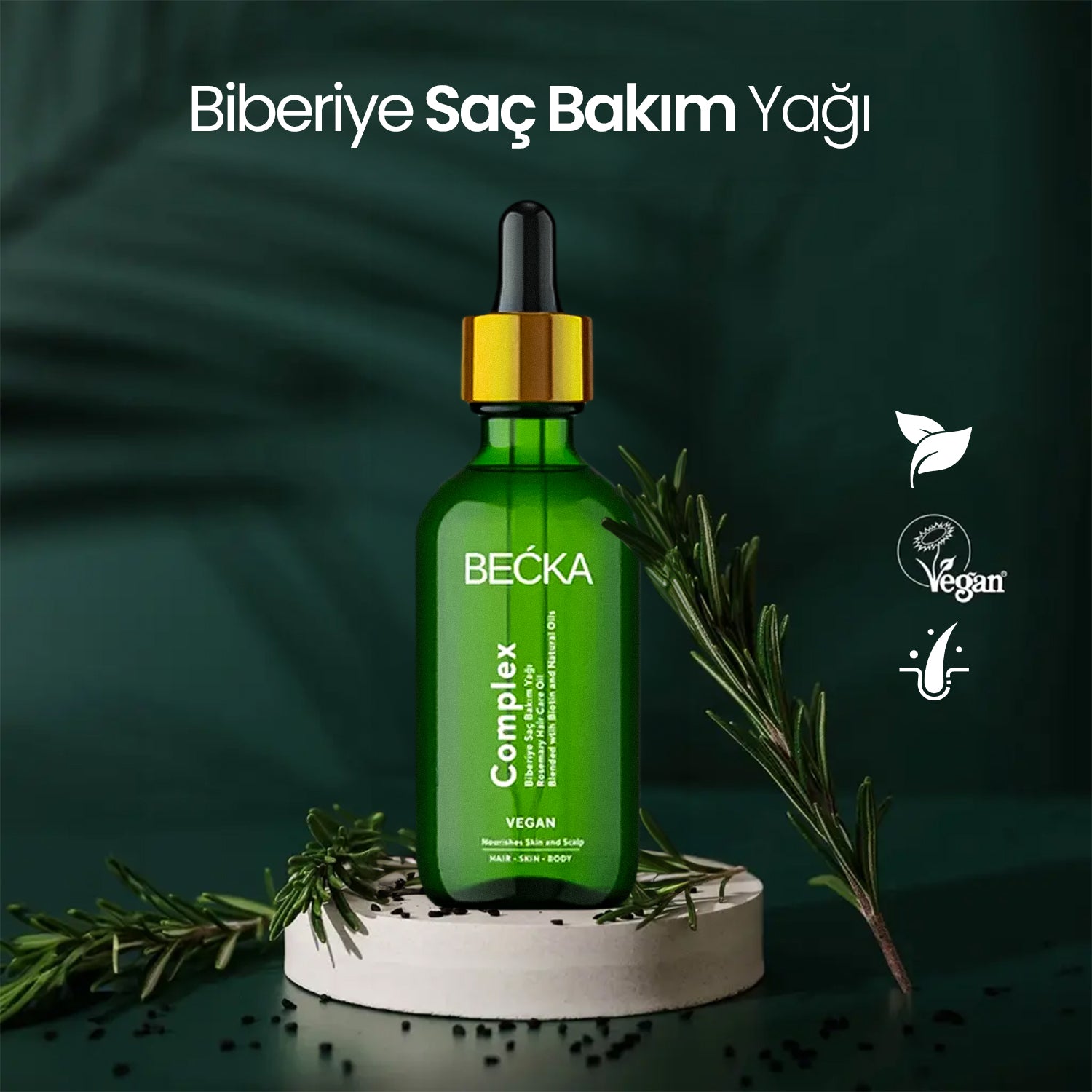 Biberiye Saç Bakım Yağı 50 ml