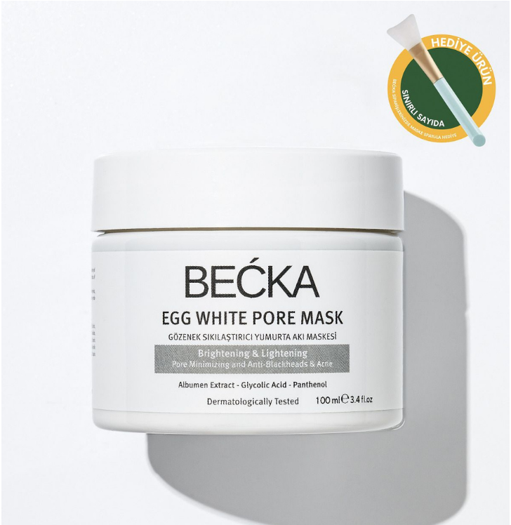 Gözenek Sıkılaştırıcı - Siyah Nokta &amp; Akne Karşıtı Yumurta Akı Maskesi - Egg White Pore Mask 100 ml