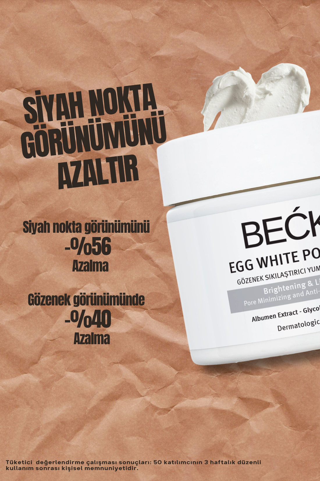 Pore ​​Tightening - Blackhead &amp;amp; Anti-Acne Egg White Mask - Egg White Pore Mask 100 ml