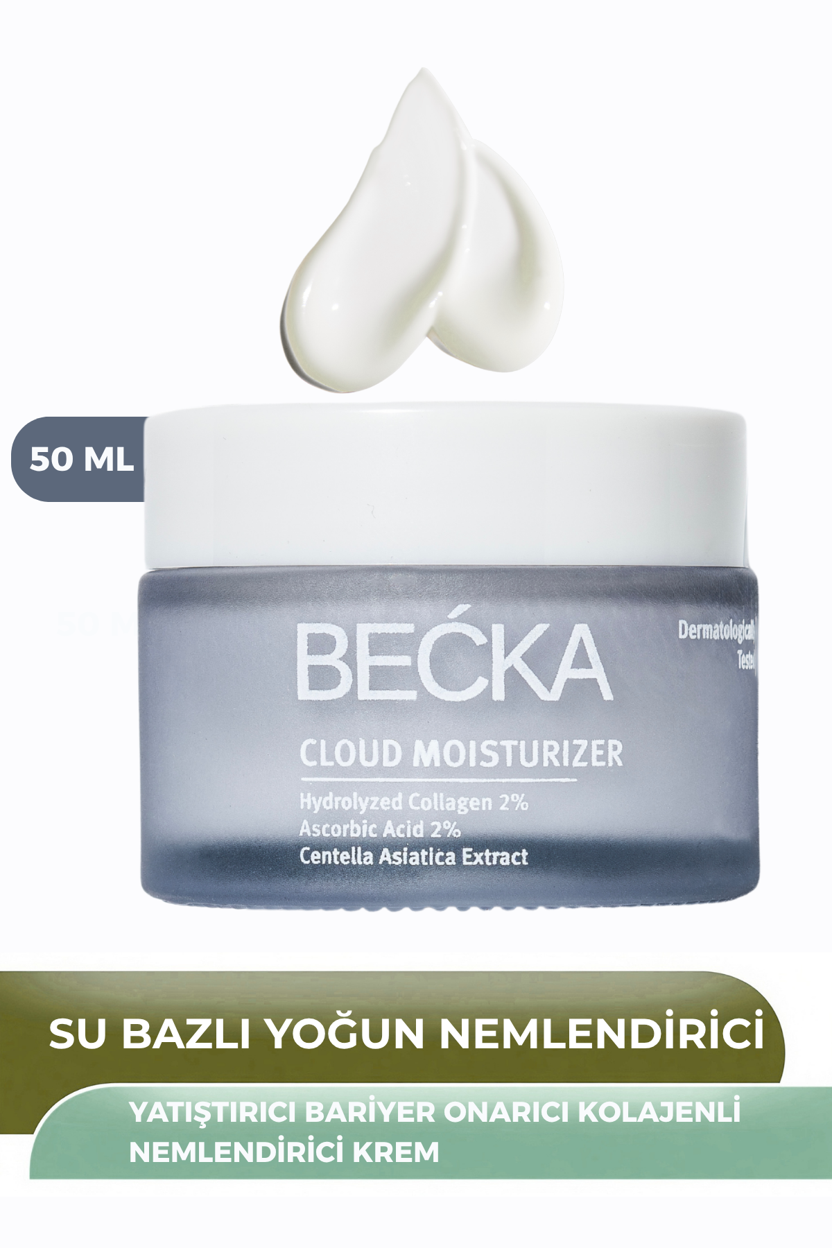 Becka Cloud Mouisturizer &amp; Yatıştırıcı Bariyer Onarıcı ve Su Bazlı Nemlendirici Yüz Kremi 50 ML